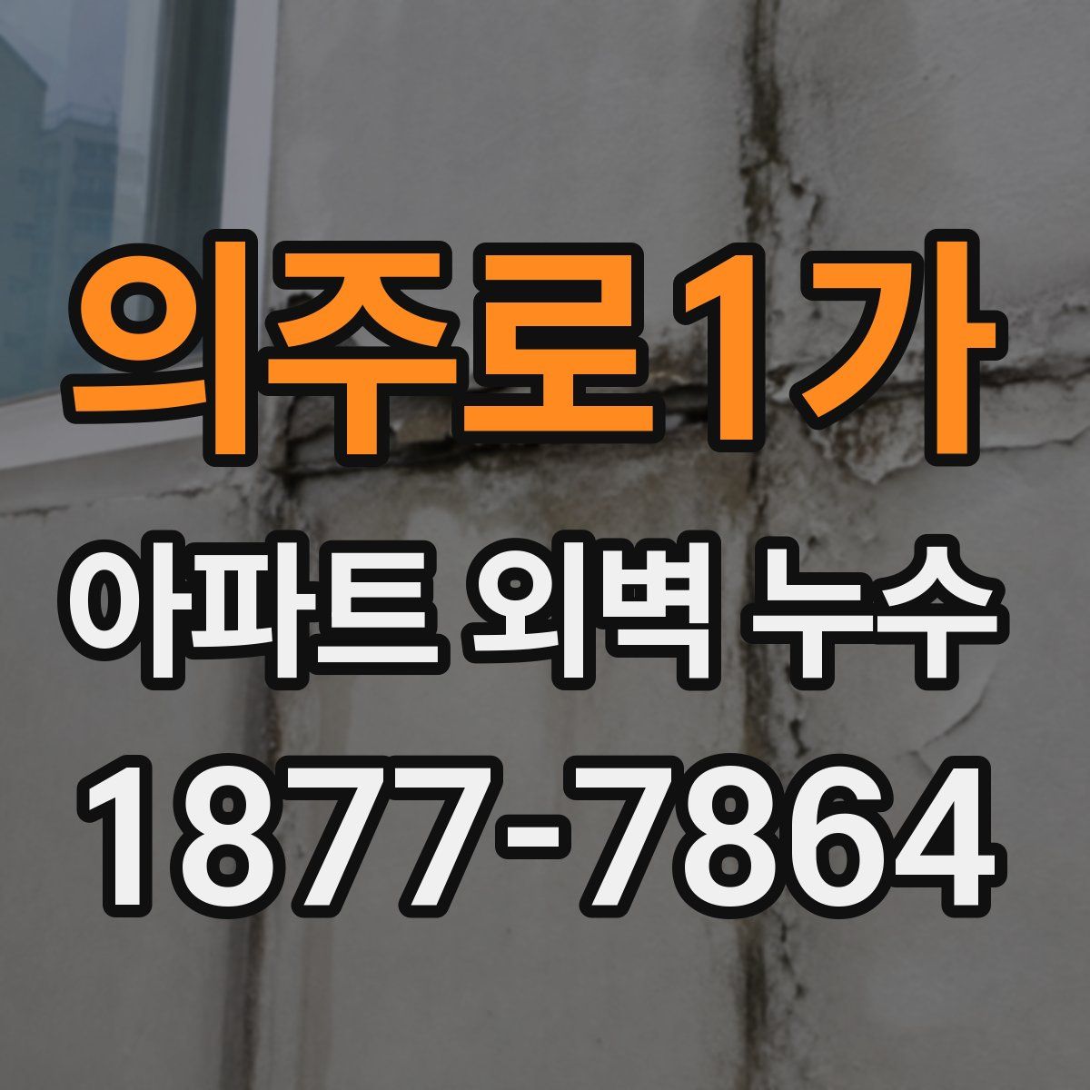 의주로1가 아파트 외벽 누수