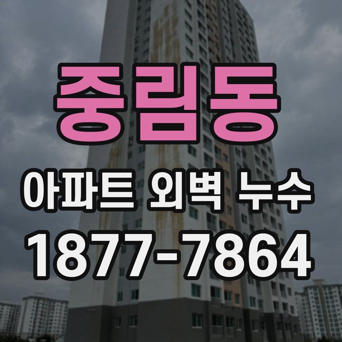 중림동 아파트 외벽 누수