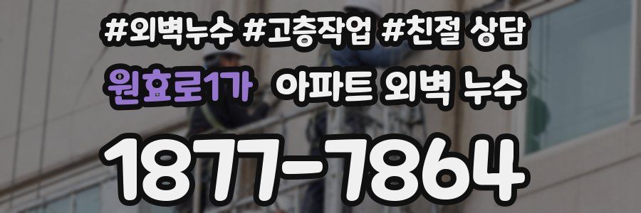 원효로1가 아파트 외벽 누수