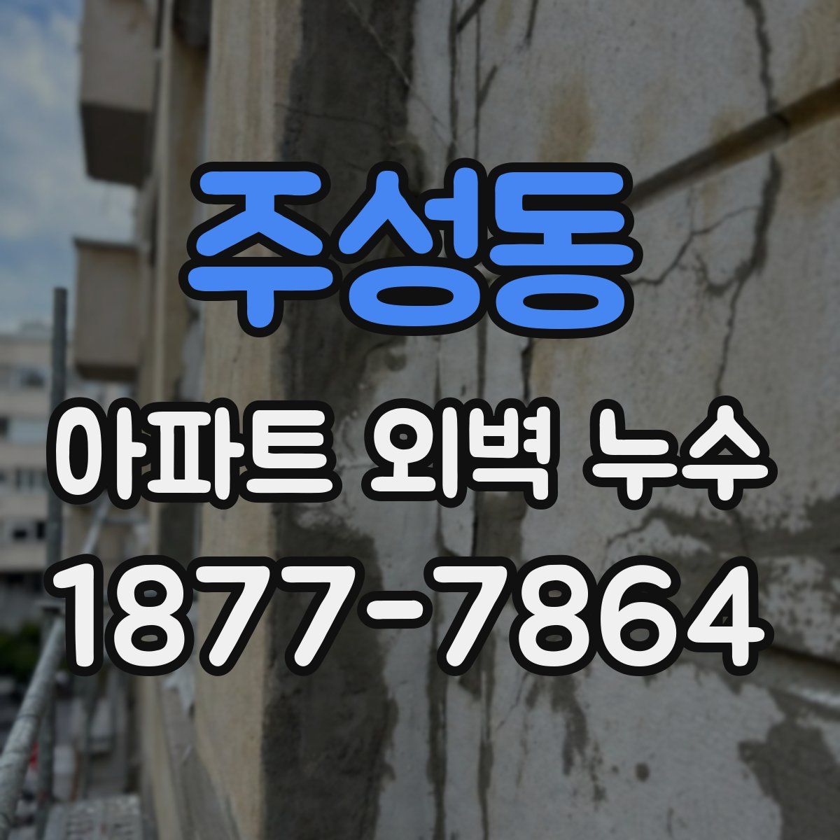 주성동 아파트 외벽 누수