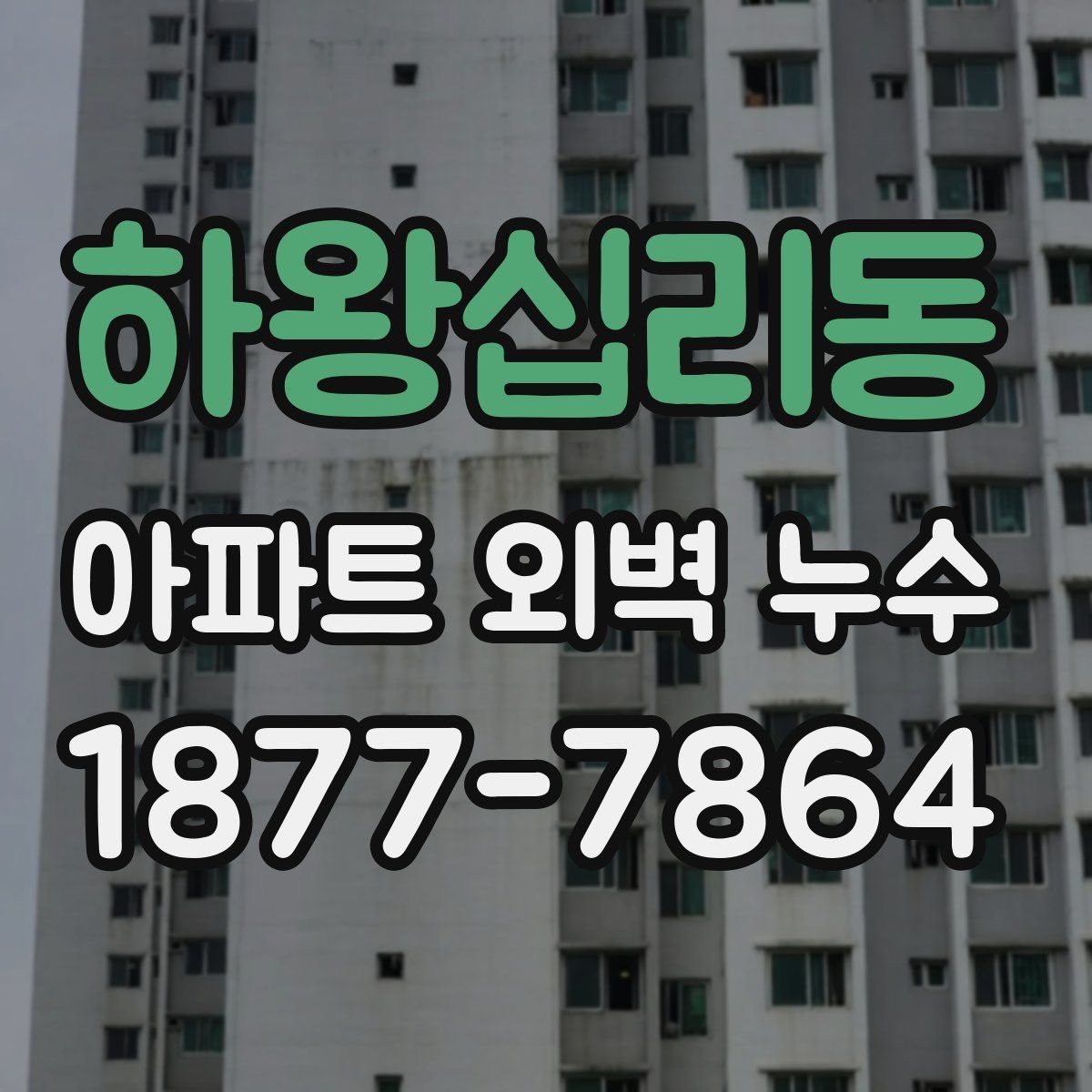 하왕십리동 아파트 외벽 누수