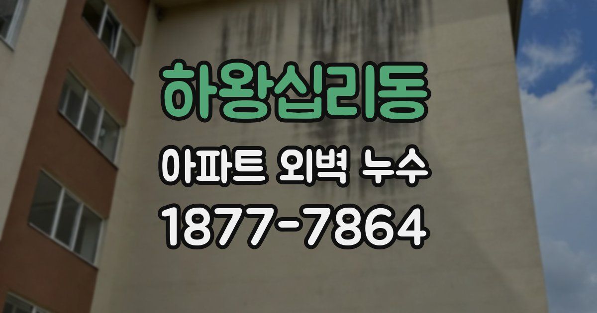 하왕십리동 아파트 외벽 누수