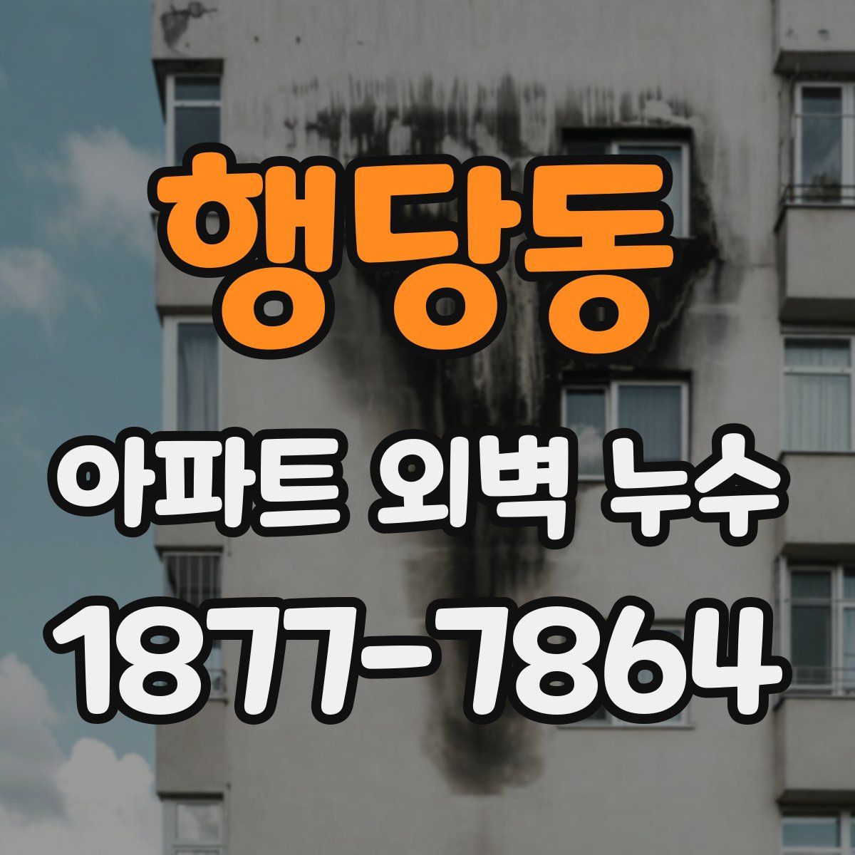 행당동 아파트 외벽 누수