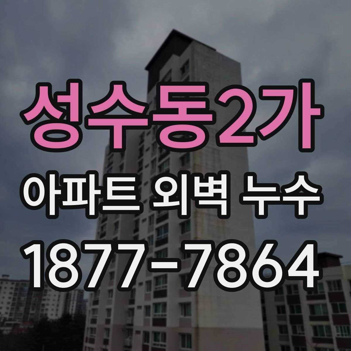성수동2가 아파트 외벽 누수