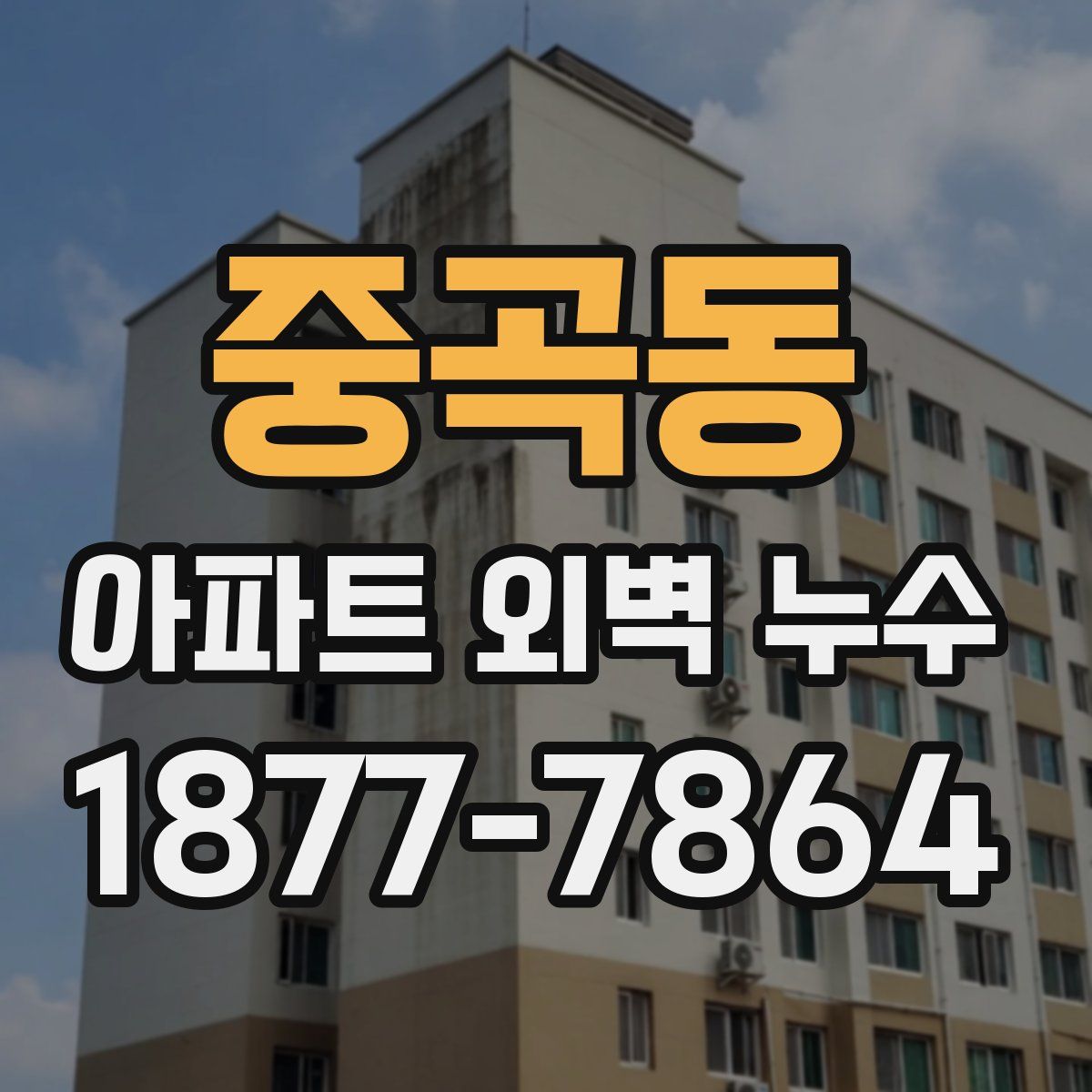 중곡동 아파트 외벽 누수