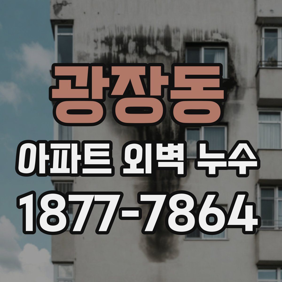 광장동 아파트 외벽 누수