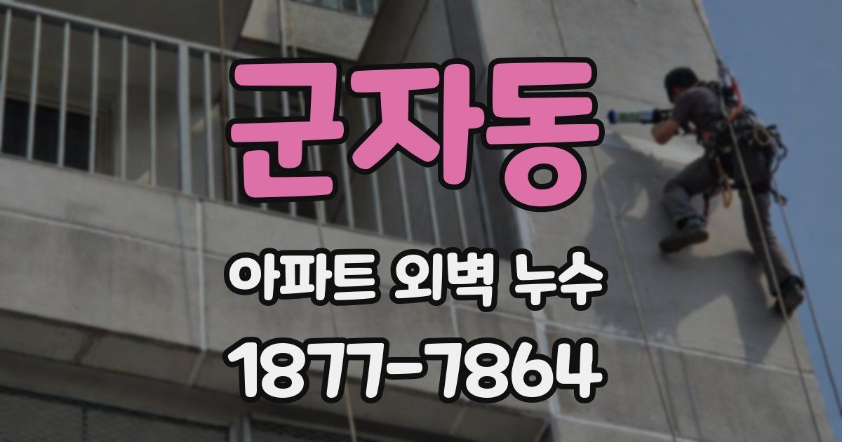 군자동 아파트 외벽 누수