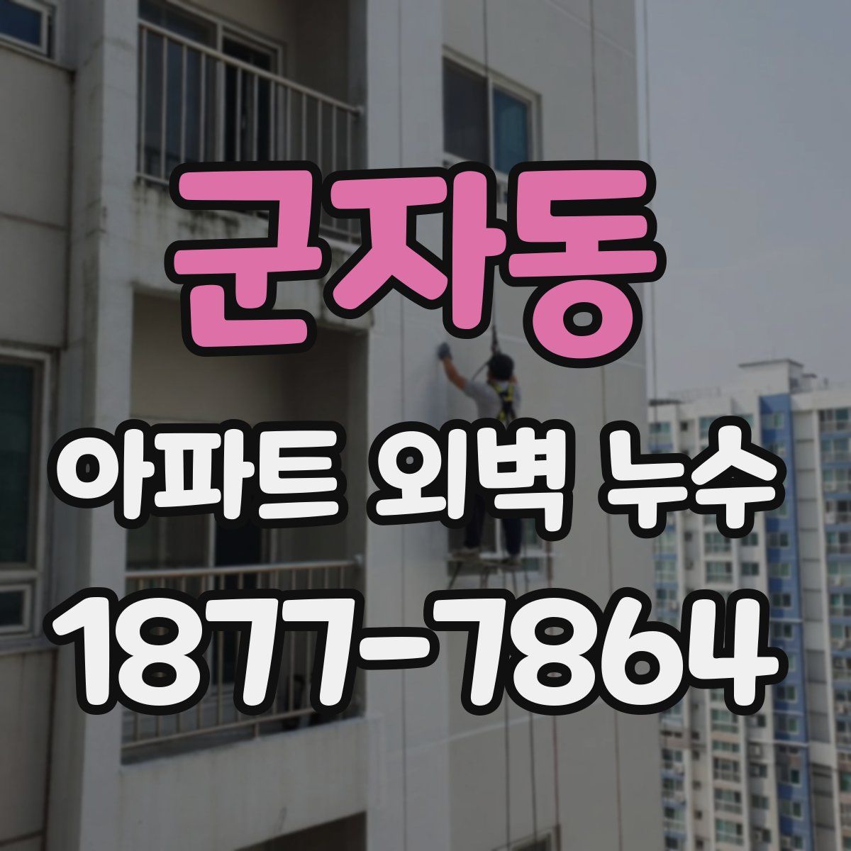 군자동 아파트 외벽 누수