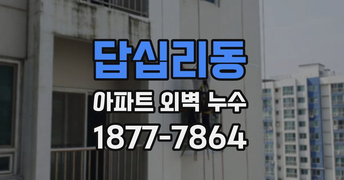 답십리동 아파트 외벽 누수