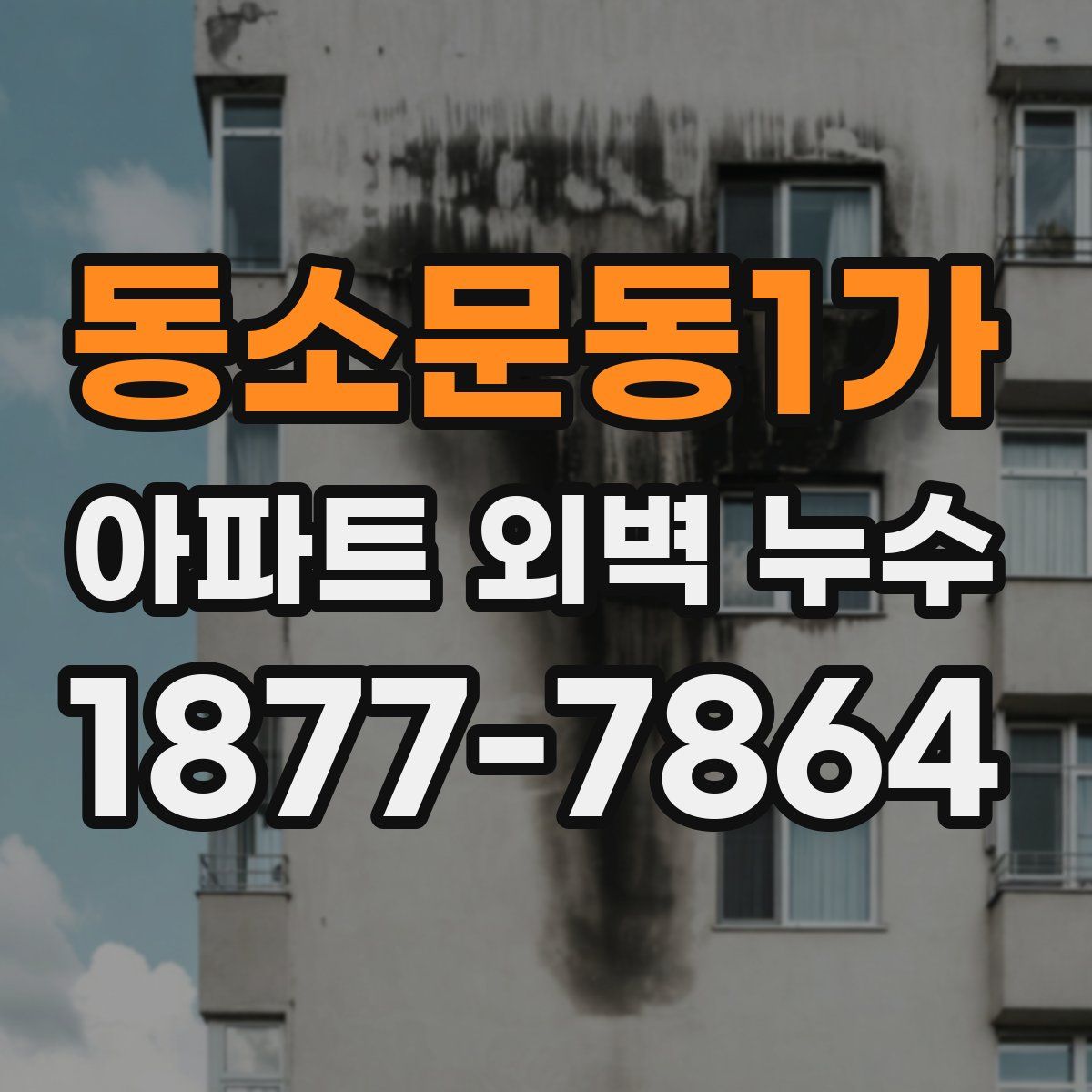 동소문동1가 아파트 외벽 누수