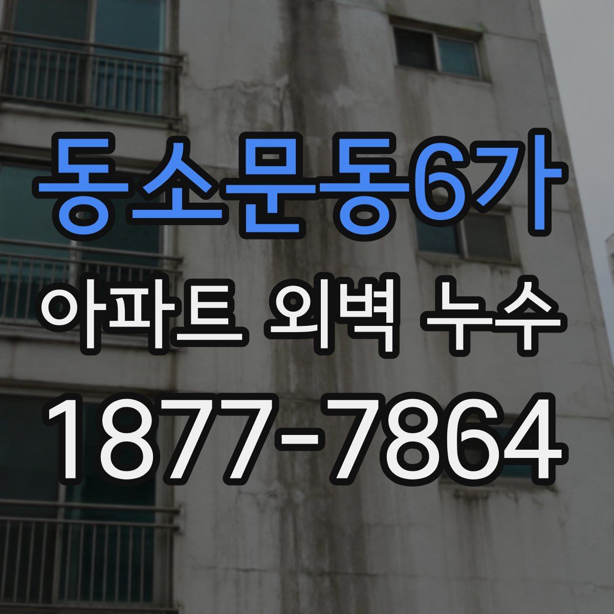 동소문동6가 아파트 외벽 누수