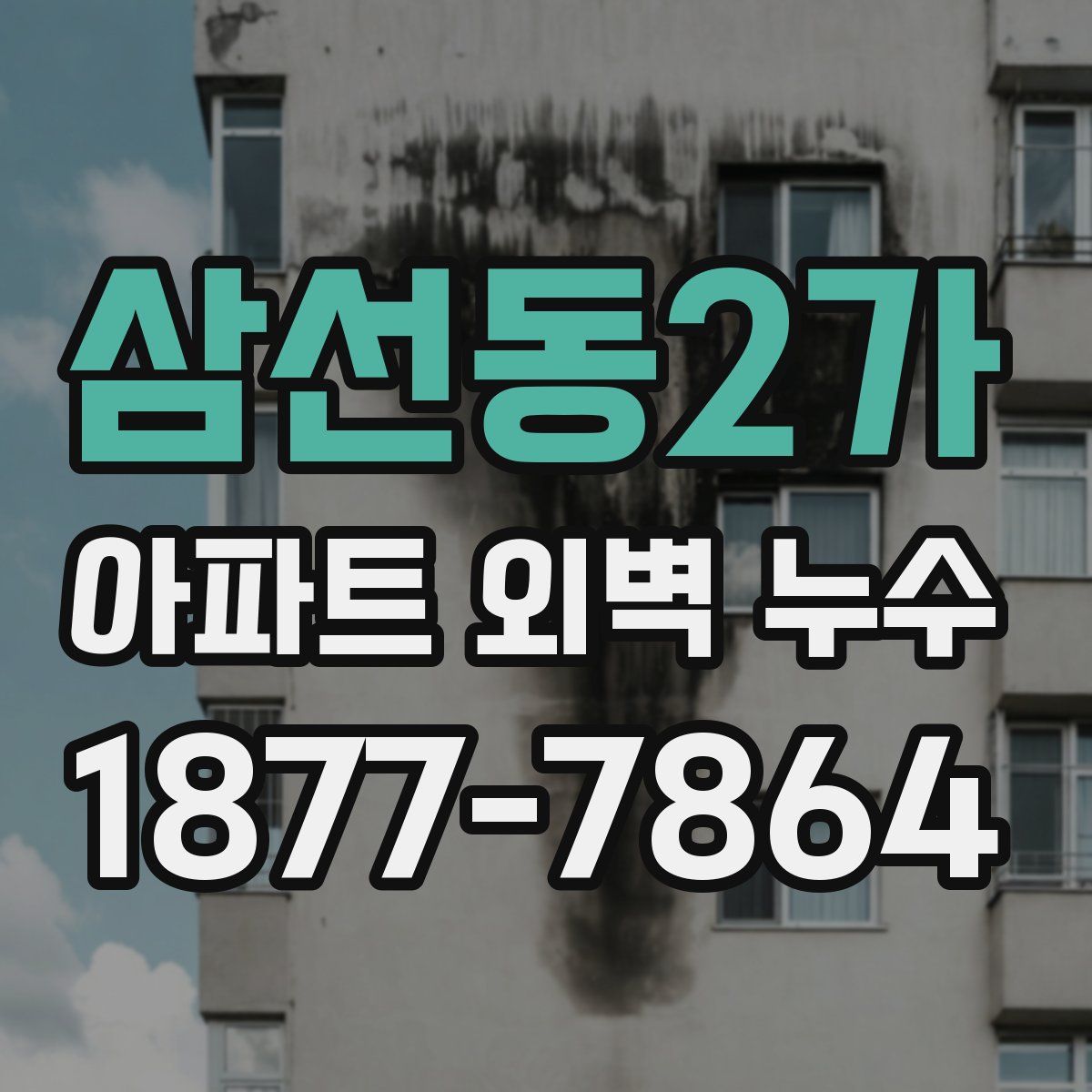 삼선동2가 아파트 외벽 누수