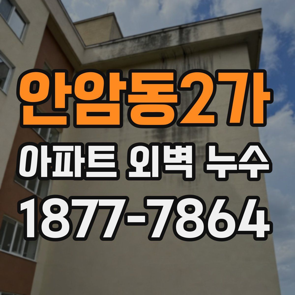 안암동2가 아파트 외벽 누수