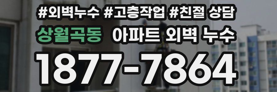 상월곡동 아파트 외벽 누수