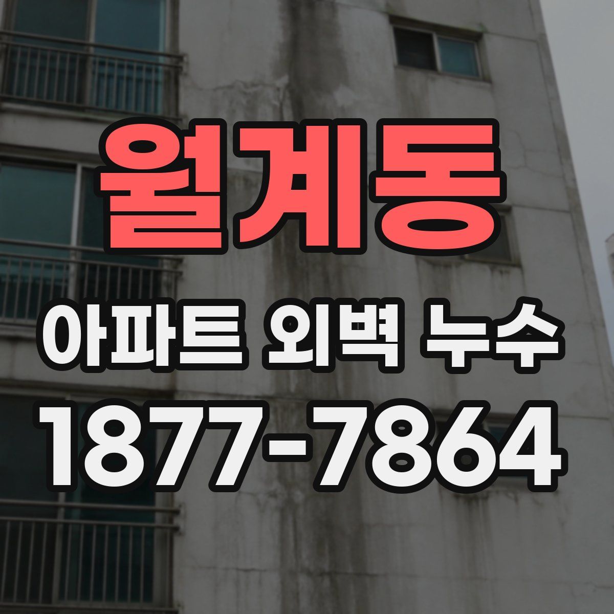 월계동 아파트 외벽 누수