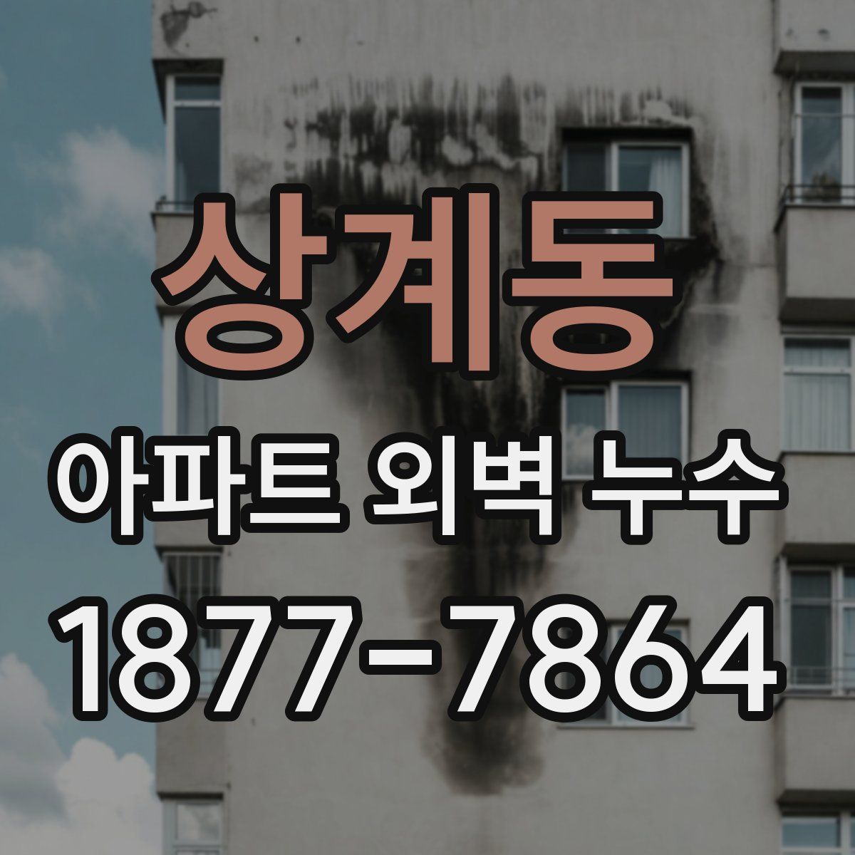 상계동 아파트 외벽 누수