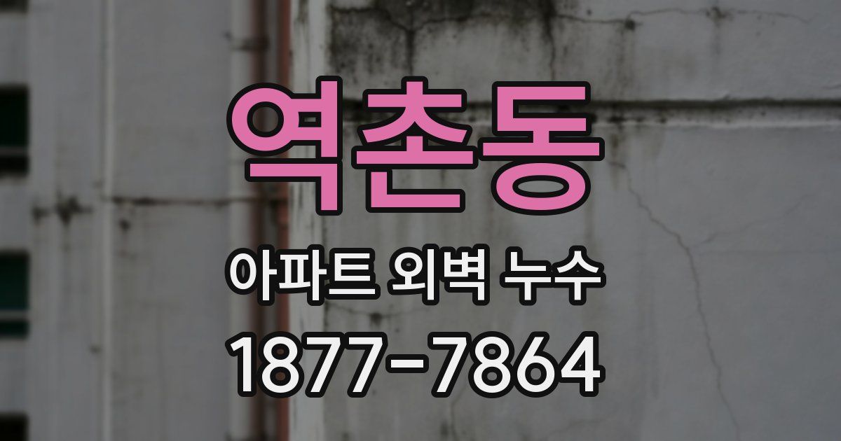 역촌동 아파트 외벽 누수