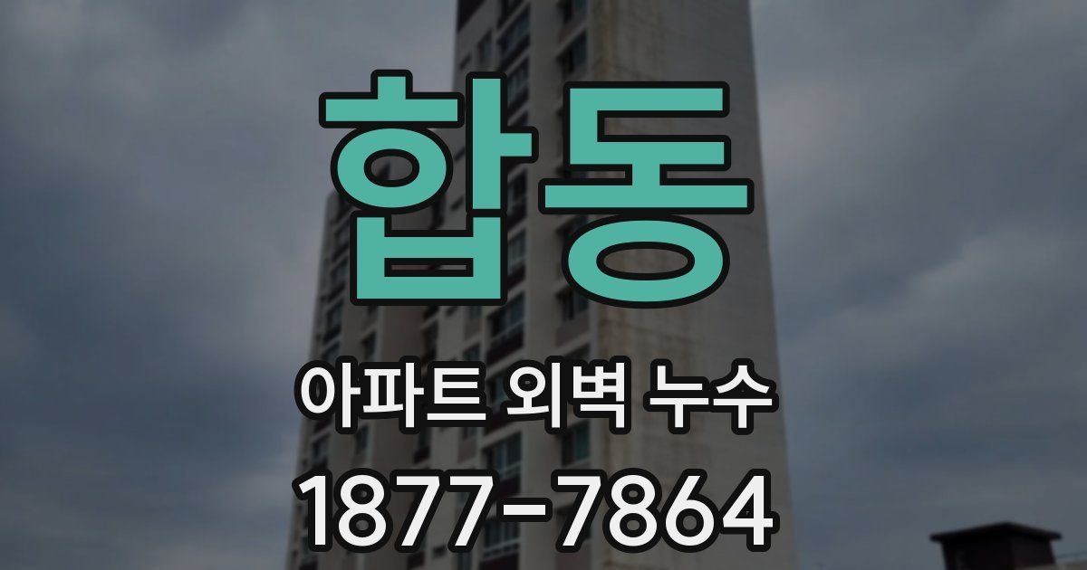 합동 아파트 외벽 누수