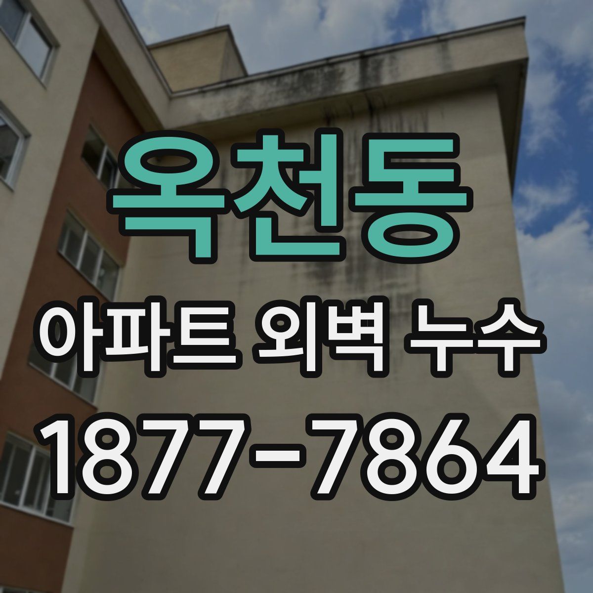 옥천동 아파트 외벽 누수