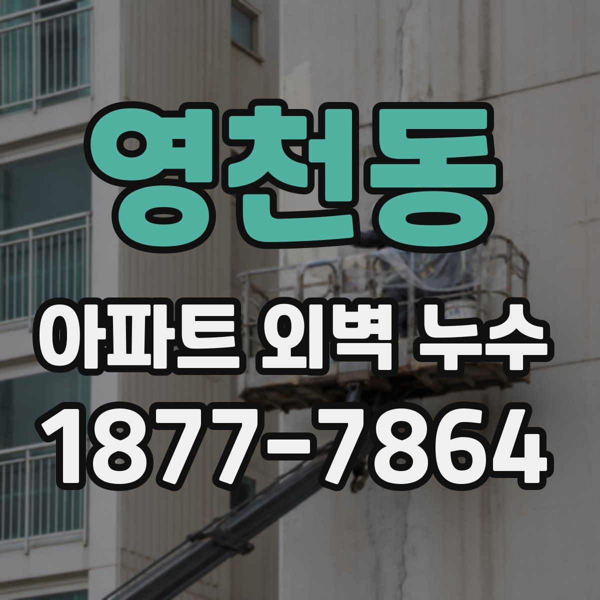 영천동 아파트 외벽 누수