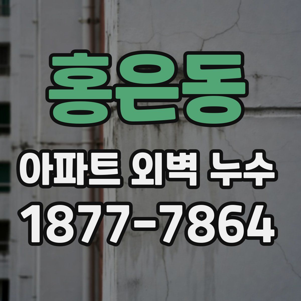홍은동 아파트 외벽 누수