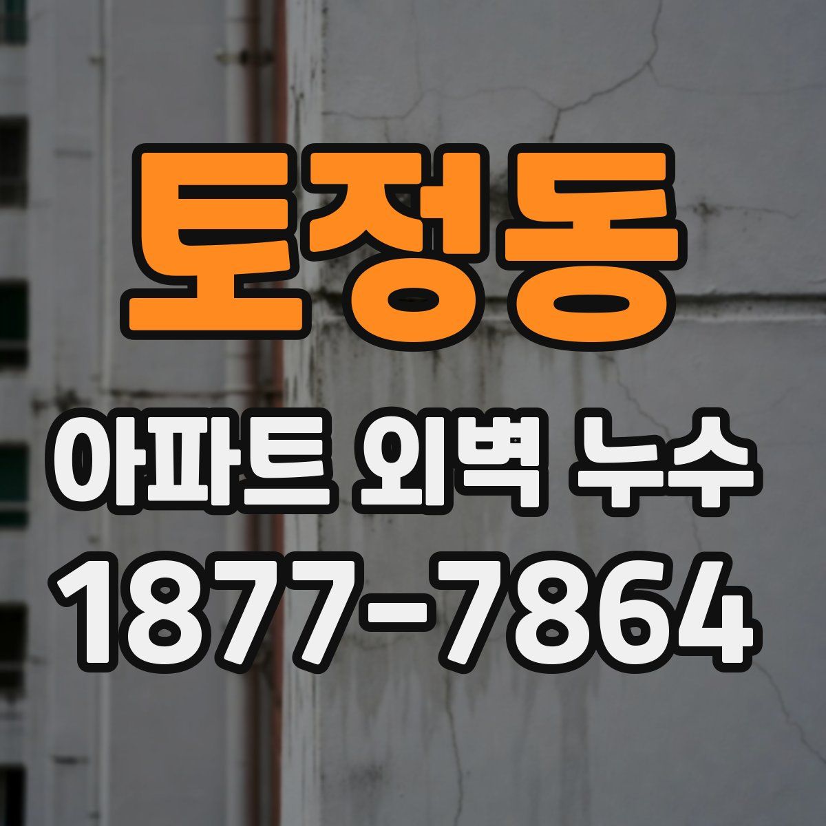 토정동 아파트 외벽 누수