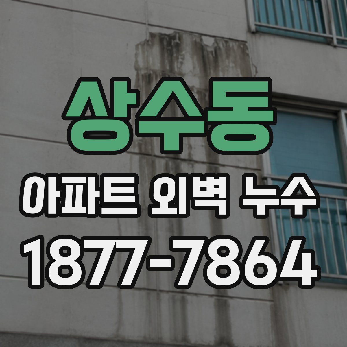 상수동 아파트 외벽 누수