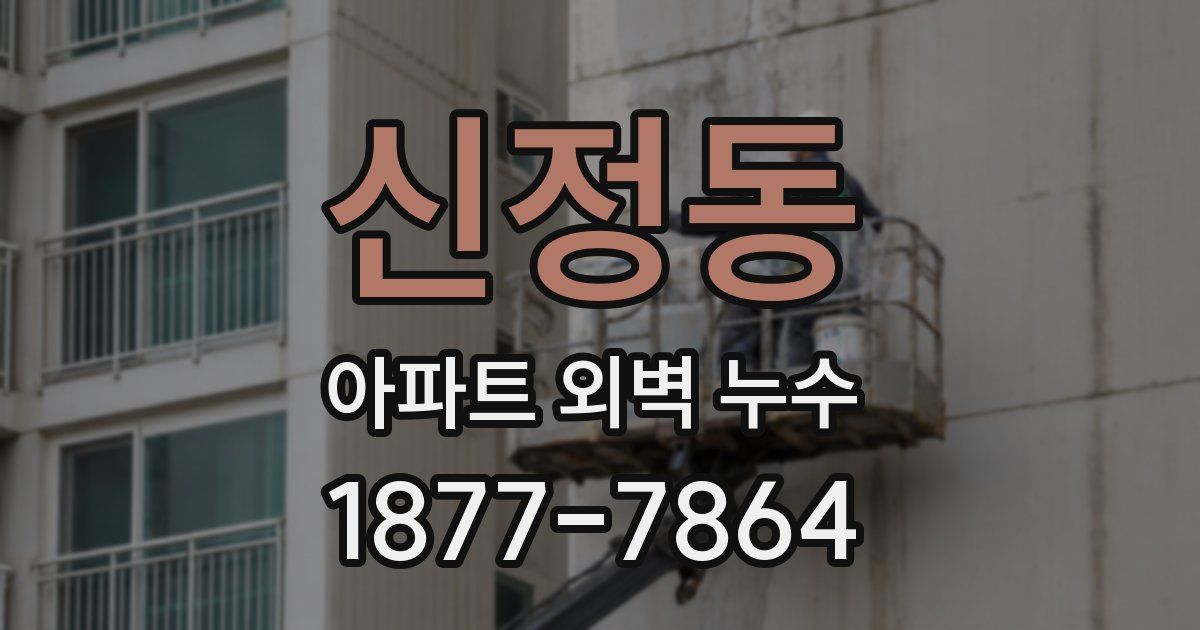 신정동 아파트 외벽 누수