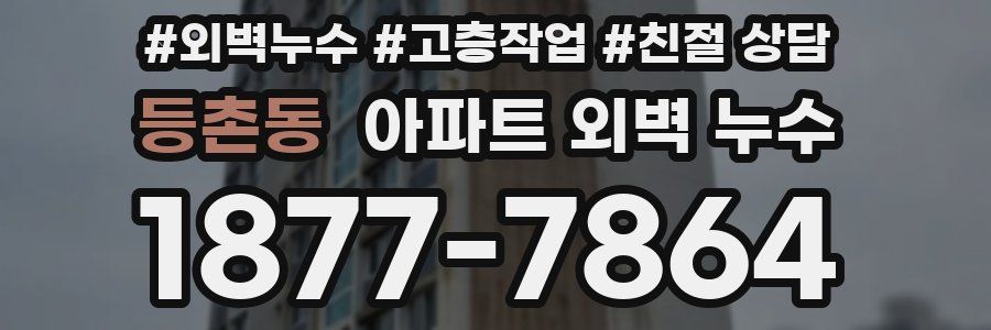 등촌동 아파트 외벽 누수