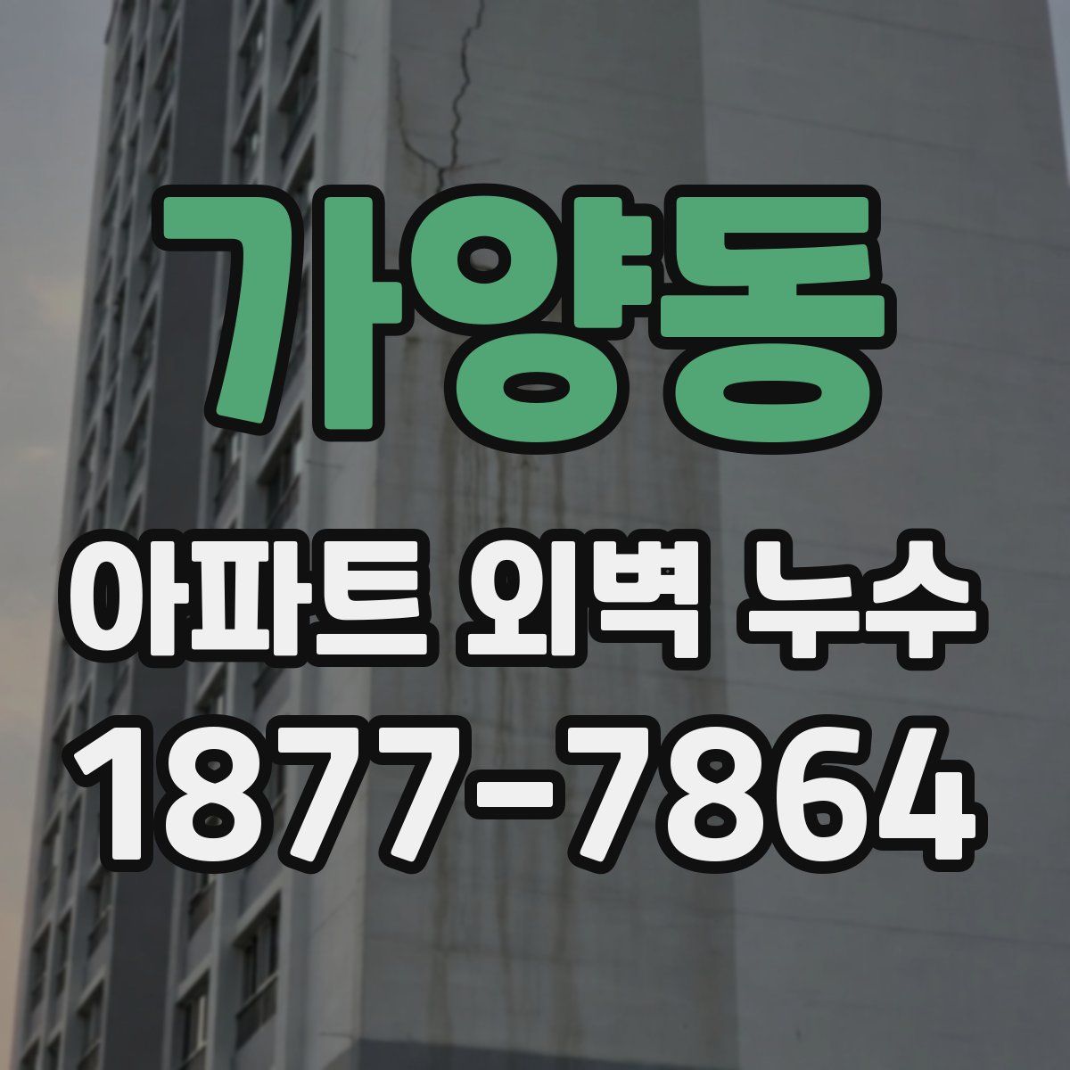 가양동 아파트 외벽 누수
