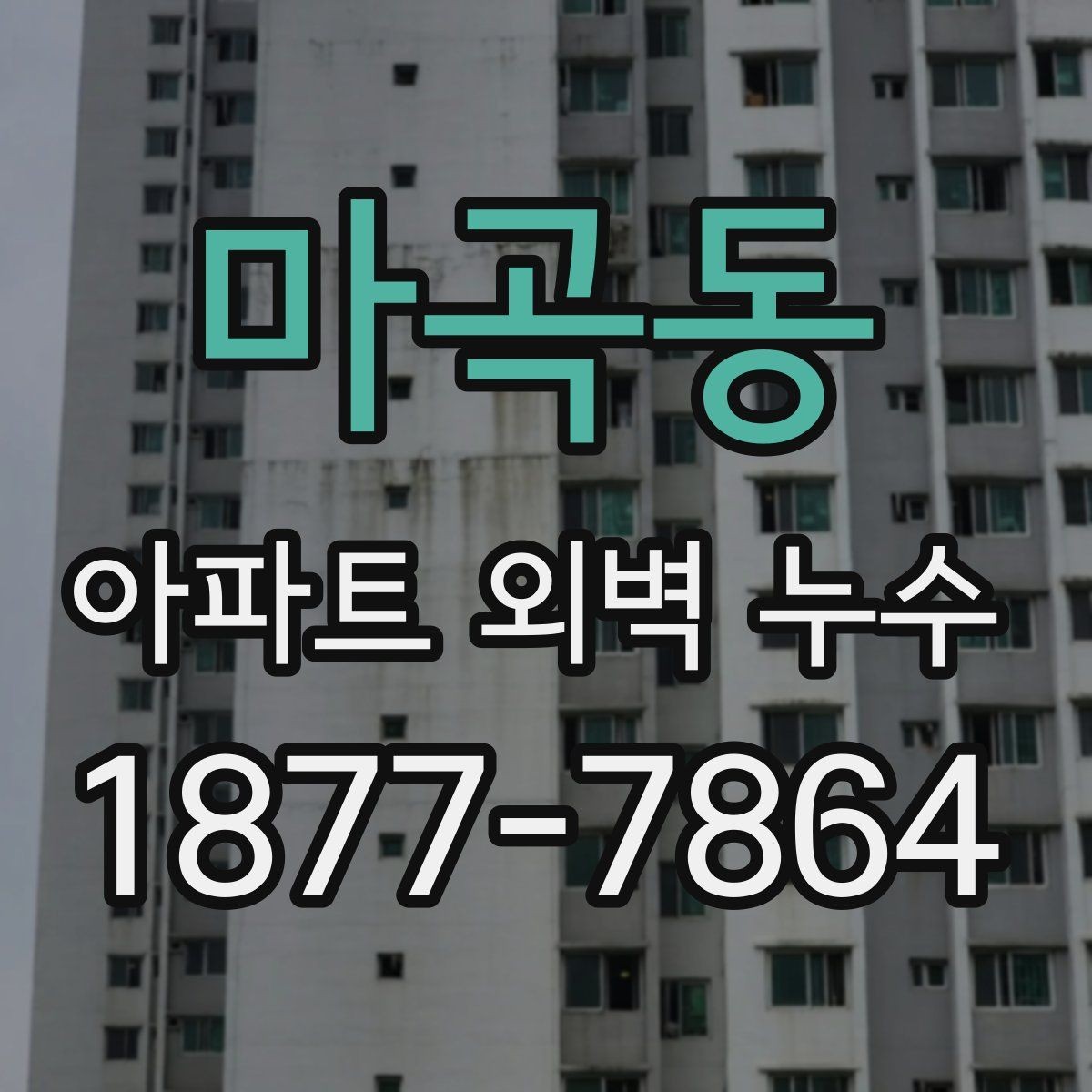 마곡동 아파트 외벽 누수 수리 전 견적 비교할 때