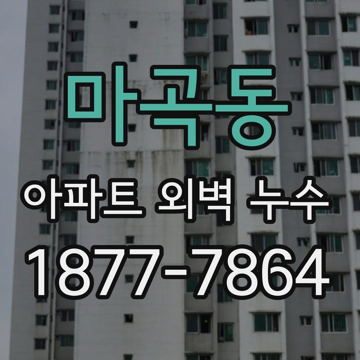 마곡동 아파트 외벽 누수