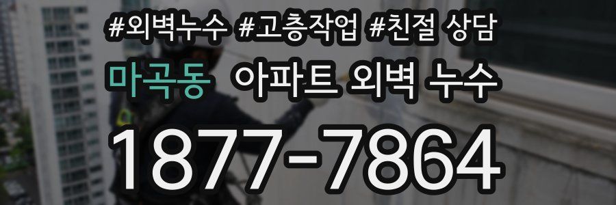 마곡동 아파트 외벽 누수