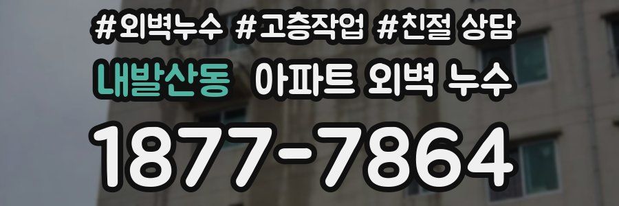 내발산동 아파트 외벽 누수