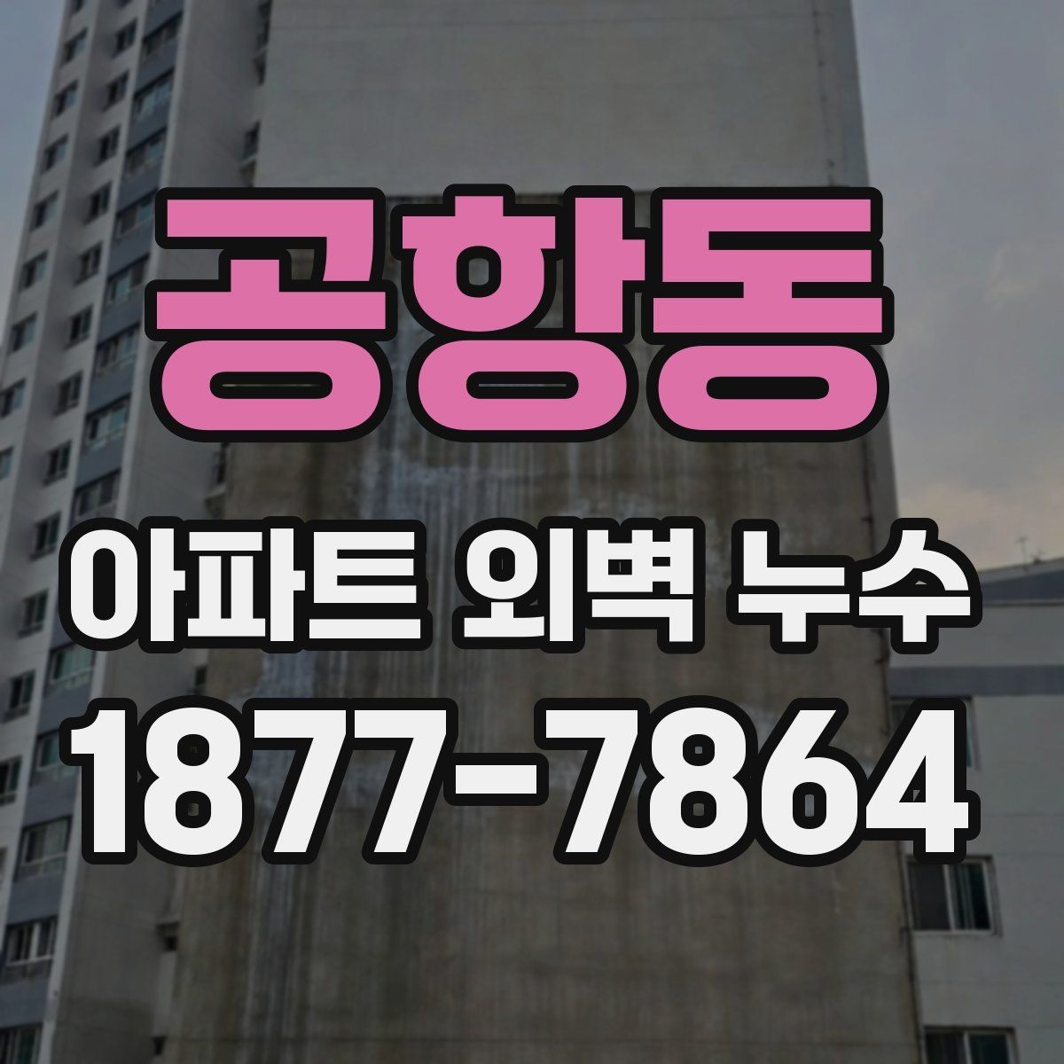 공항동 아파트 외벽 누수 원인 파악이 어려운 이유