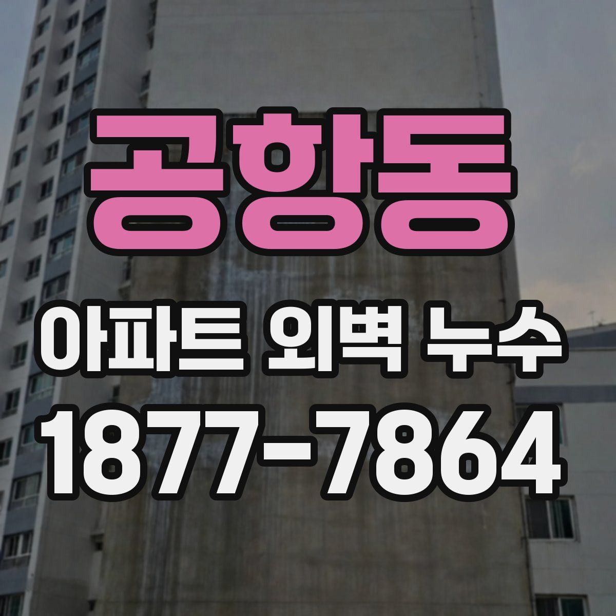 공항동 아파트 외벽 누수