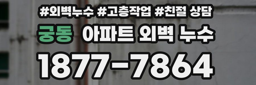 궁동 아파트 외벽 누수
