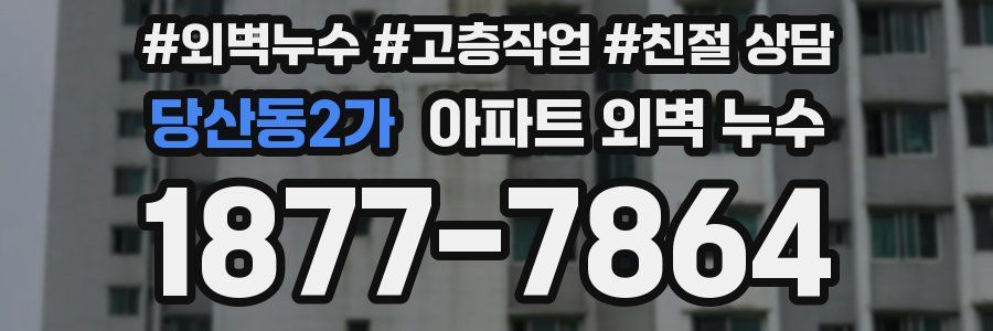 당산동2가 아파트 외벽 누수