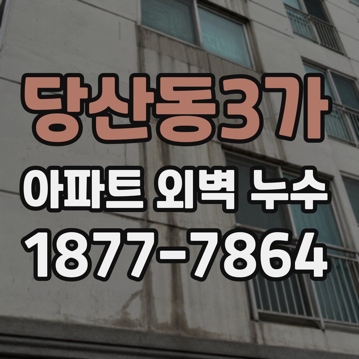 당산동3가 아파트 외벽 누수