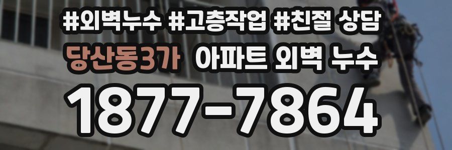 당산동3가 아파트 외벽 누수