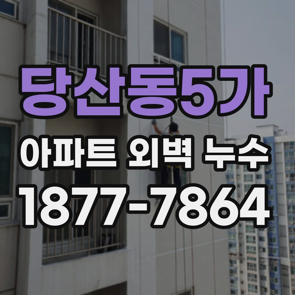 당산동5가 아파트 외벽 누수