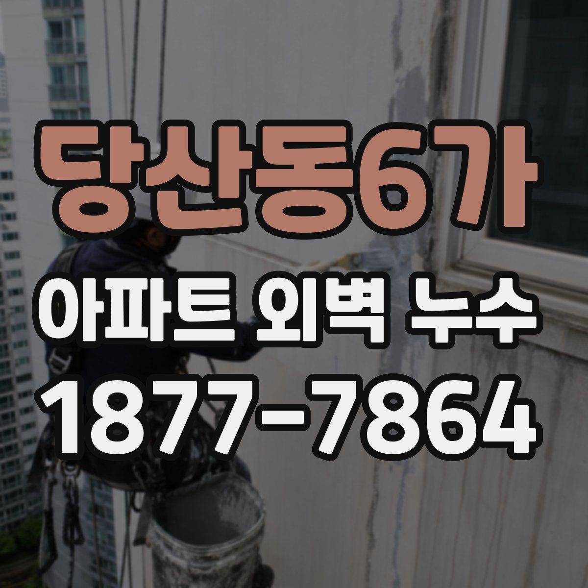 당산동6가 아파트 외벽 누수