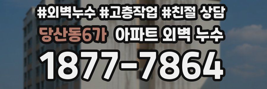 당산동6가 아파트 외벽 누수