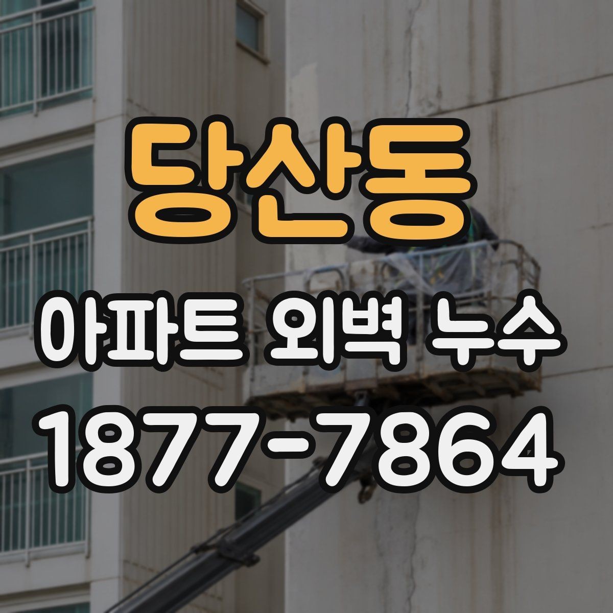 당산동 아파트 외벽 누수 보수 전 공동주택 점검 방법 순서