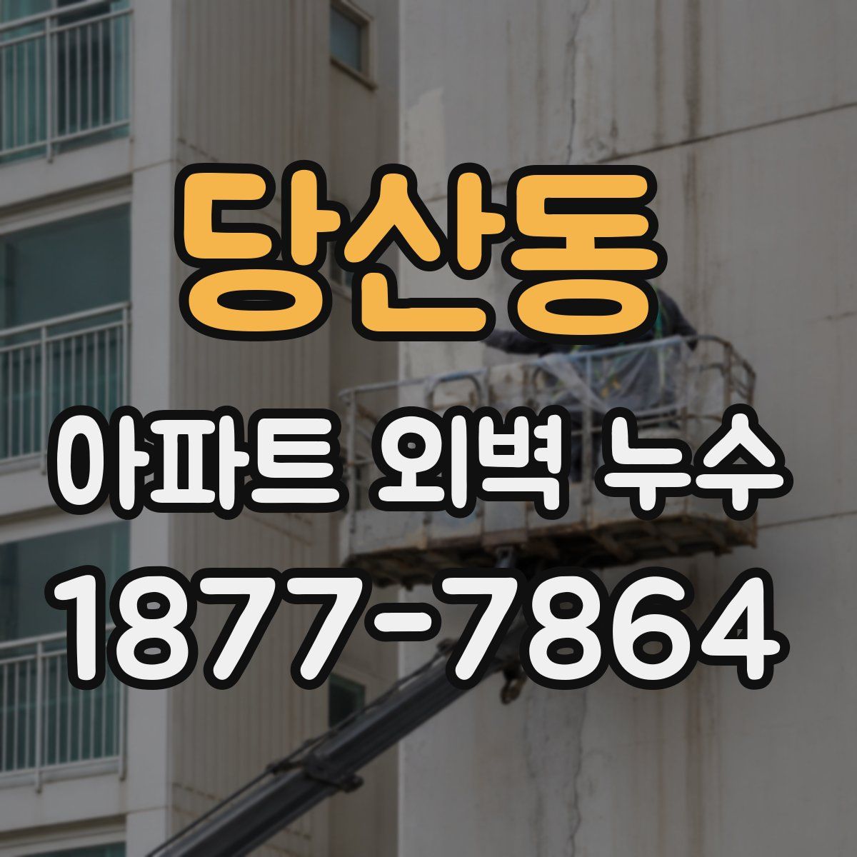 당산동 아파트 외벽 누수