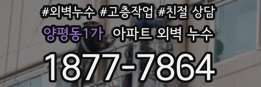 양평동1가 아파트 외벽 누수