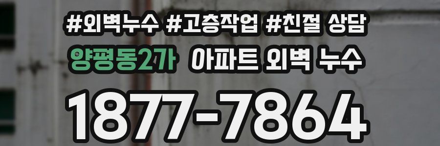양평동2가 아파트 외벽 누수
