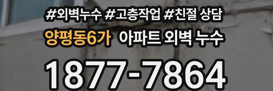양평동6가 아파트 외벽 누수