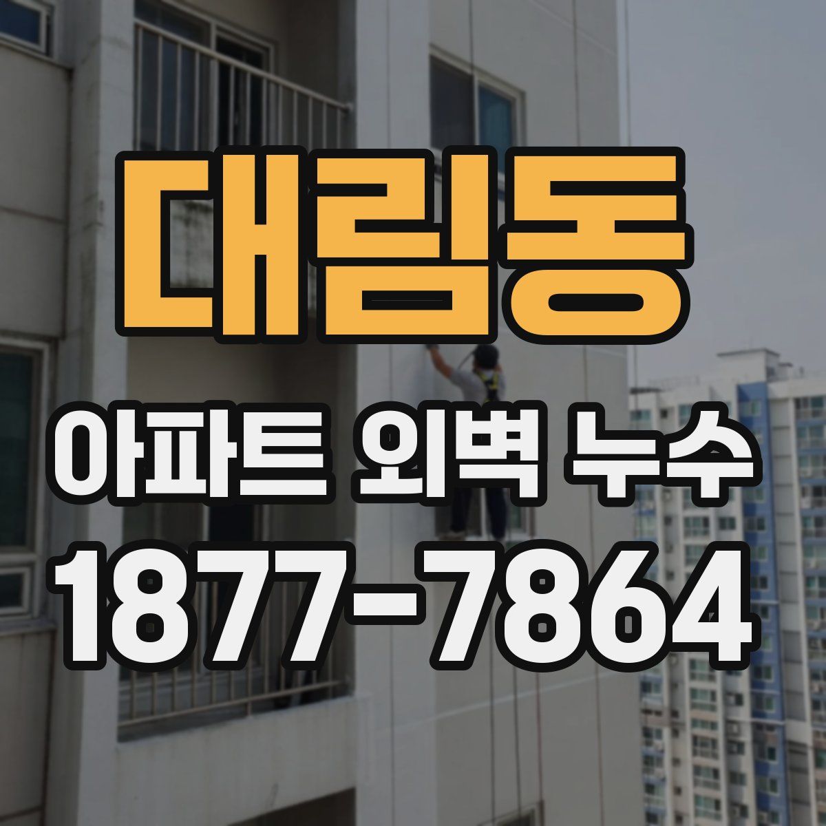 대림동 아파트 외벽 누수
