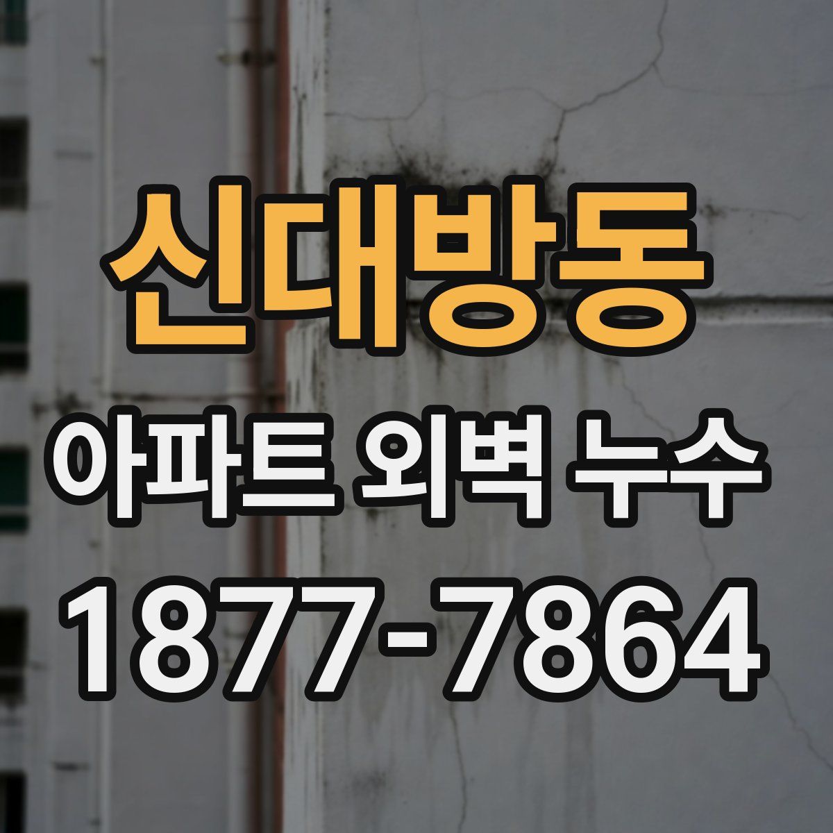 신대방동 아파트 외벽 누수